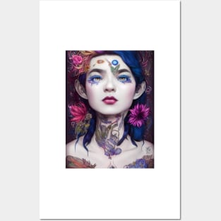 Flower-punked Snow White Posters and Art